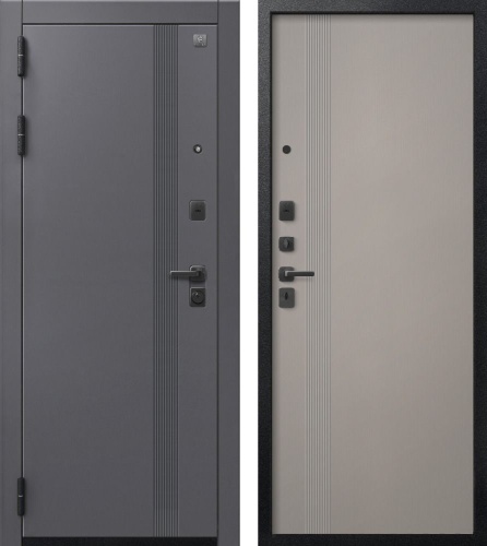 Центурион В-17 Чёрный муар+МДФ Кашемир графит - Кашемир грей